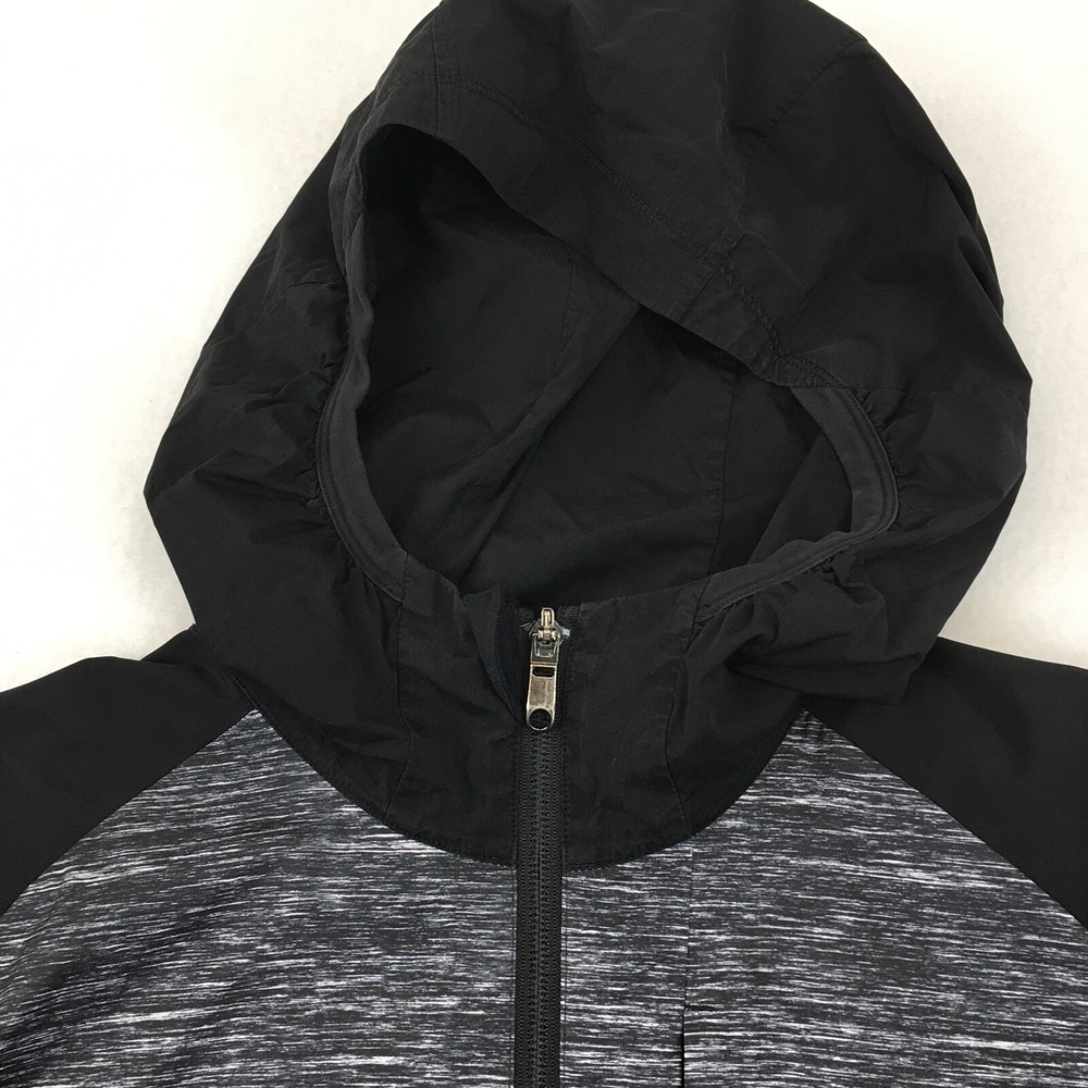 Lululemon Pack-It Jacket Windbreaker Black Gray Mens Large Hood Full Zip Vented - Picture 3 of 8